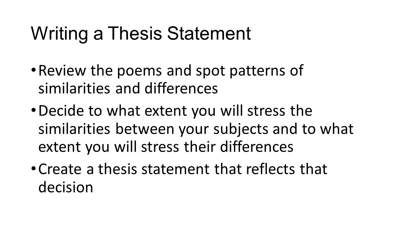 difference between essay and thesis statement